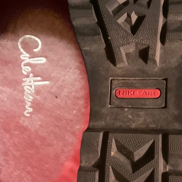 Cole Haan Black patent leather Rain Boots Nike footbed - Size 9 - Picture 2 of 16